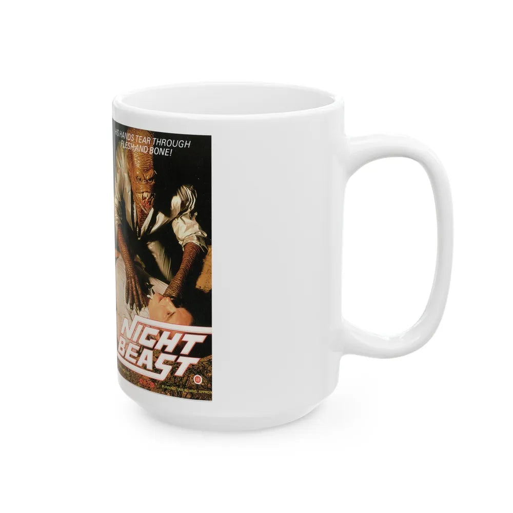 NIGHT BEAST (VHS COVER) - White Coffee Mug-Go Mug Yourself