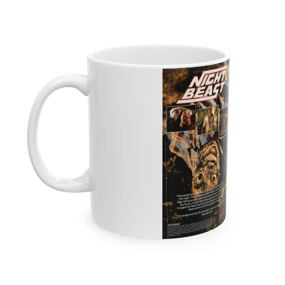 NIGHT BEAST (VHS COVER) - White Coffee Mug-Go Mug Yourself