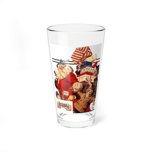 Night Before X-Mas, 1936 (Magazine Illustration) Pint Glass 16oz-16oz-Go Mug Yourself