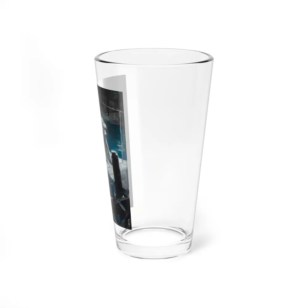 Night Bridge (Magazine Illustration) Pint Glass 16oz-Go Mug Yourself