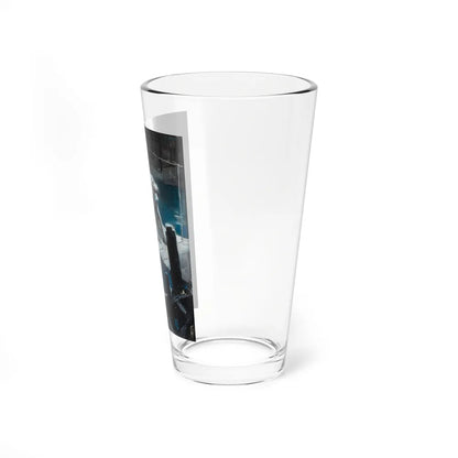 Night Bridge (Magazine Illustration) Pint Glass 16oz-Go Mug Yourself