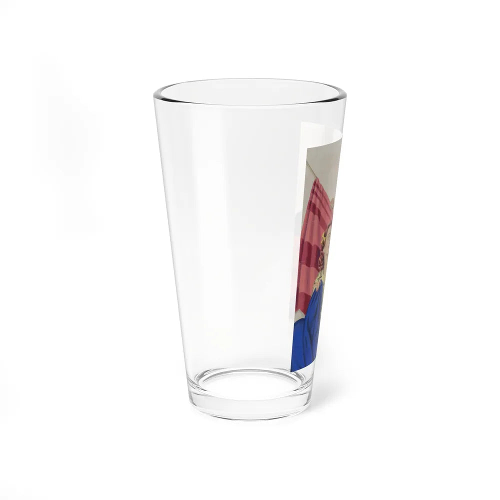 Night Bus, 1951 (Magazine Illustration) Pint Glass 16oz-Go Mug Yourself