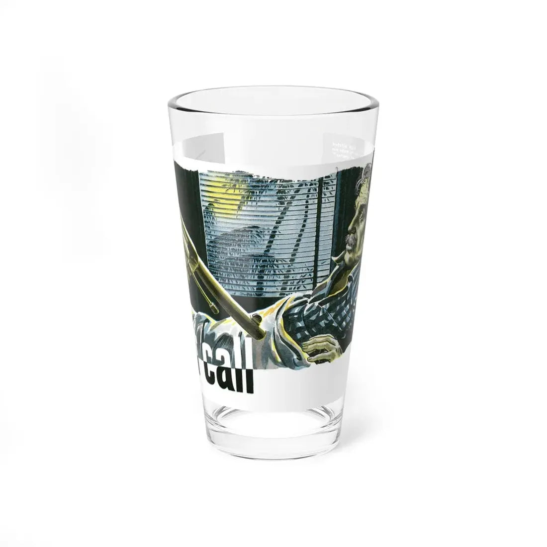 Night Call by M. Cameron Pollock, The Man magazine, 1952 (Magazine Illustration) Pint Glass 16oz 16oz - Go Mug Yourself