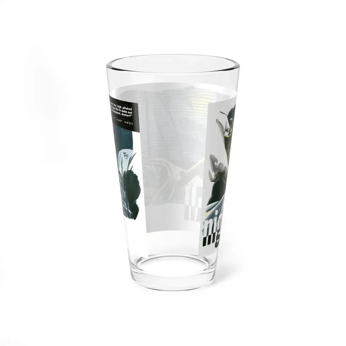 Night Call by M. Cameron Pollock, The Man magazine, 1952 (Magazine Illustration) Pint Glass 16oz - Go Mug Yourself
