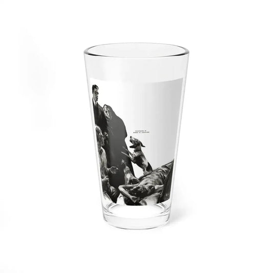 Night Call, Cosmopolitan, June 1939 (Magazine Illustration) Pint Glass 16oz 16oz - Go Mug Yourself