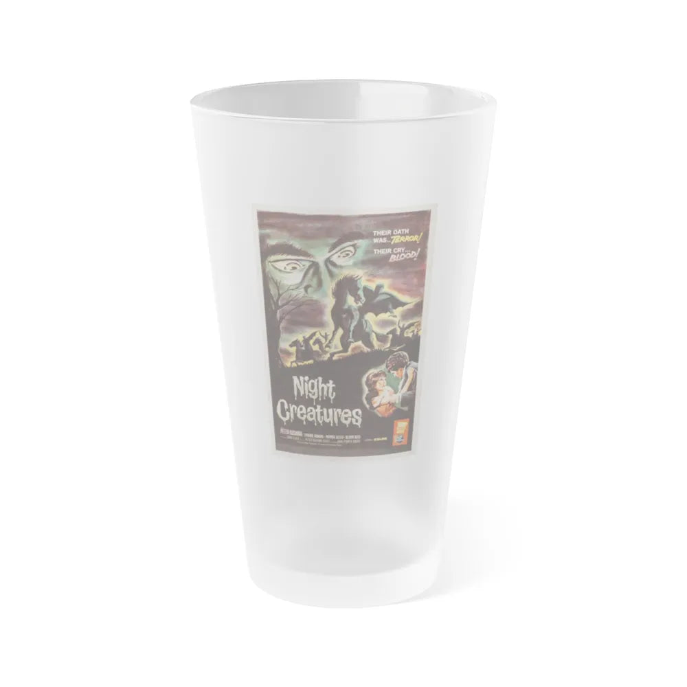 NIGHT CREATURES (4) 1962 Movie Poster - Frosted Pint Glass 16oz-16oz-Frosted-Go Mug Yourself