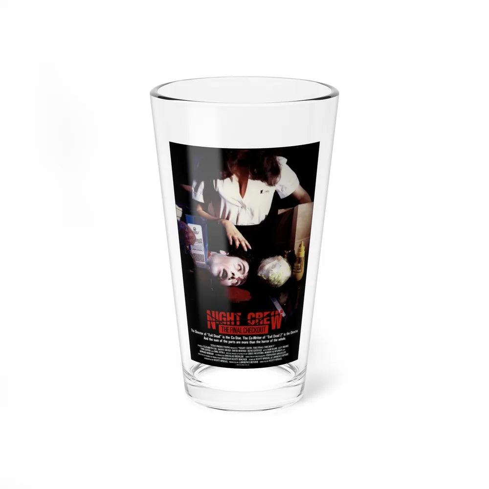 NIGHT CREW THE FINAL CHECKOUT (INTRUDER) 1989 Movie Poster - Pint Glass 16oz-16oz-Go Mug Yourself