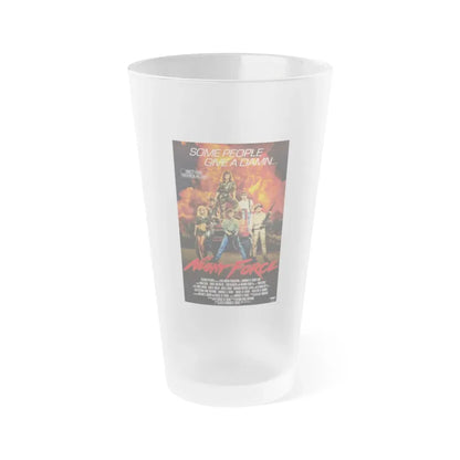 NIGHT FORCE 1987 Movie Poster - Frosted Pint Glass 16oz 16oz Frosted - Go Mug Yourself