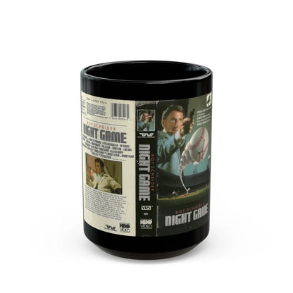 NIGHT GAME (VHS COVER) - Black Coffee Mug-15oz-Go Mug Yourself