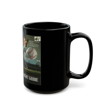 NIGHT GAME (VHS COVER) - Black Coffee Mug-Go Mug Yourself