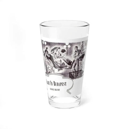 Night In Budapest, Scribner's Magazine, February 1938 (Magazine Illustration) Pint Glass 16oz 16oz - Go Mug Yourself