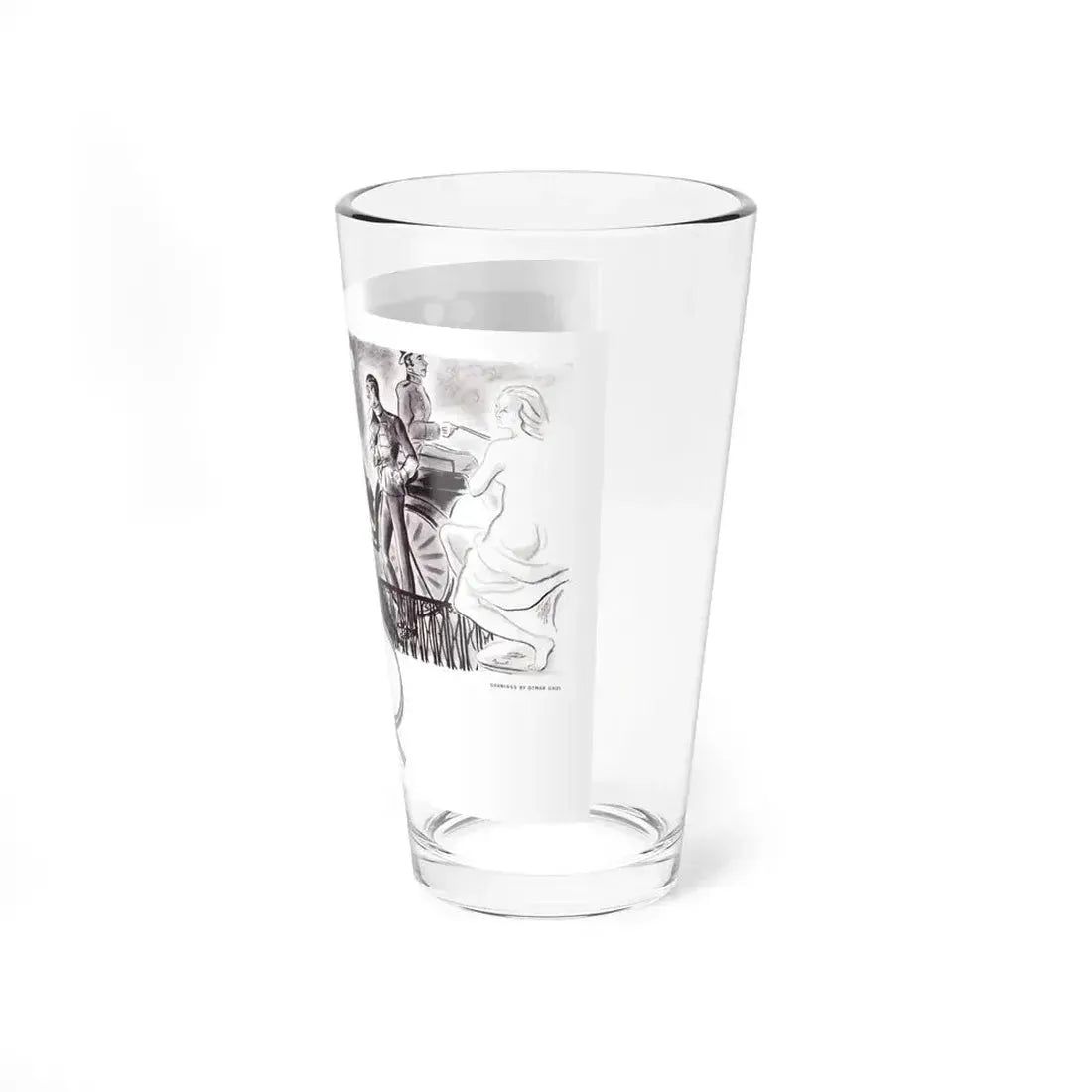 Night In Budapest, Scribner's Magazine, February 1938 (Magazine Illustration) Pint Glass 16oz - Go Mug Yourself