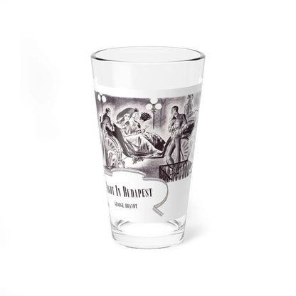 Night In Budapest, Scribner's Magazine, February 1938 (Magazine Illustration) Pint Glass 16oz-16oz-Go Mug Yourself