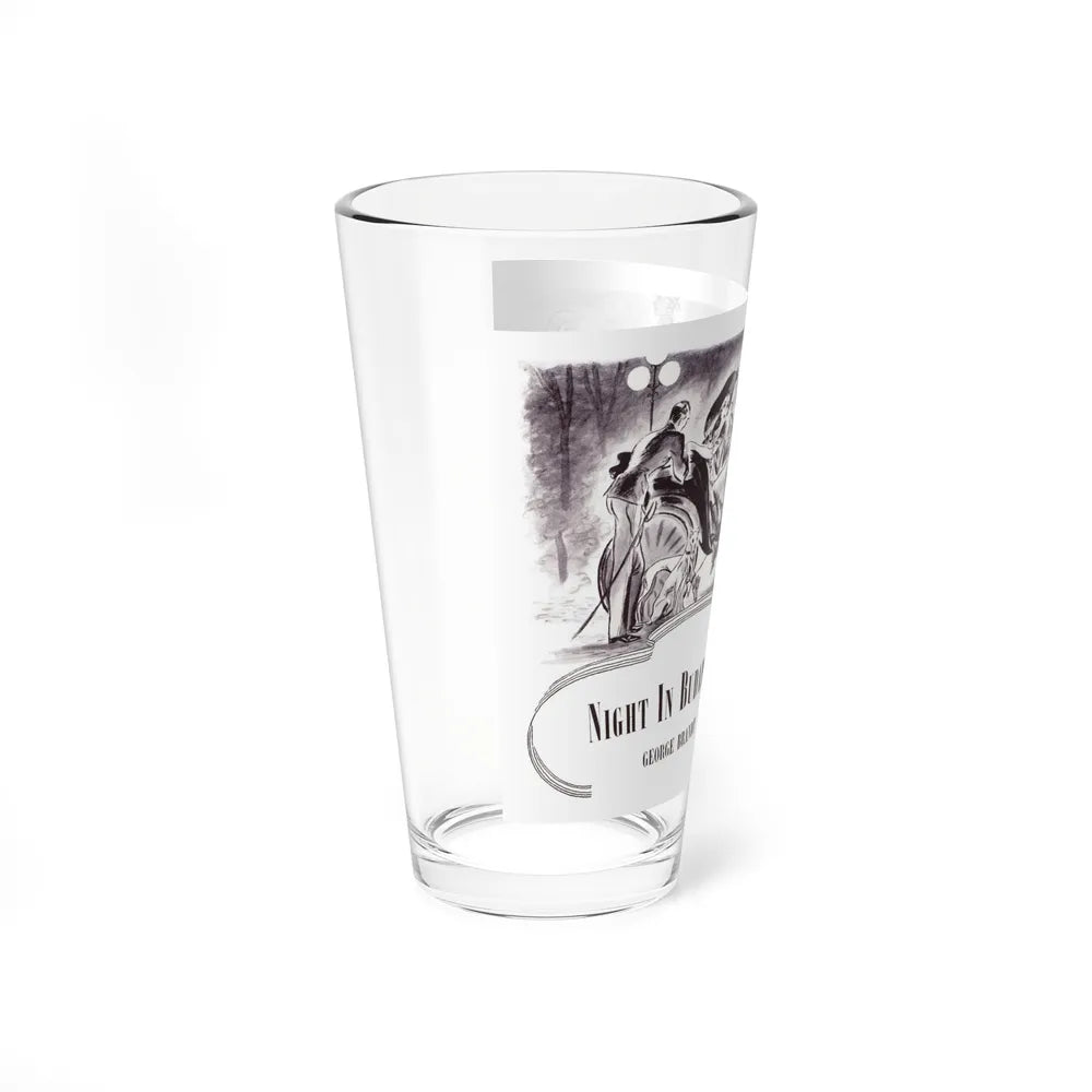 Night In Budapest, Scribner's Magazine, February 1938 (Magazine Illustration) Pint Glass 16oz-Go Mug Yourself