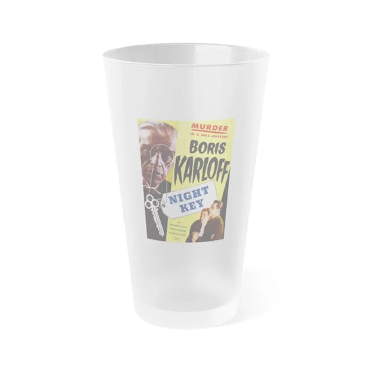 NIGHT KEY (2) 1937 Movie Poster - Frosted Pint Glass 16oz 16oz Frosted - Go Mug Yourself