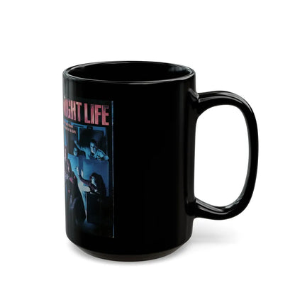 NIGHT LIFE (VHS COVER) - Black Coffee Mug-Go Mug Yourself