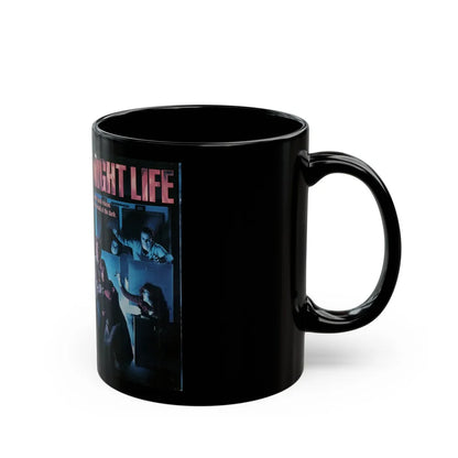 NIGHT LIFE (VHS COVER) - Black Coffee Mug-Go Mug Yourself