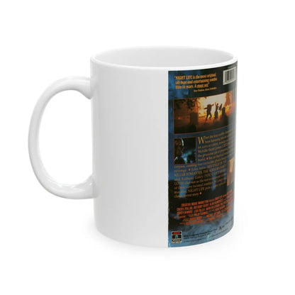 NIGHT LIFE (VHS COVER) - White Coffee Mug-Go Mug Yourself