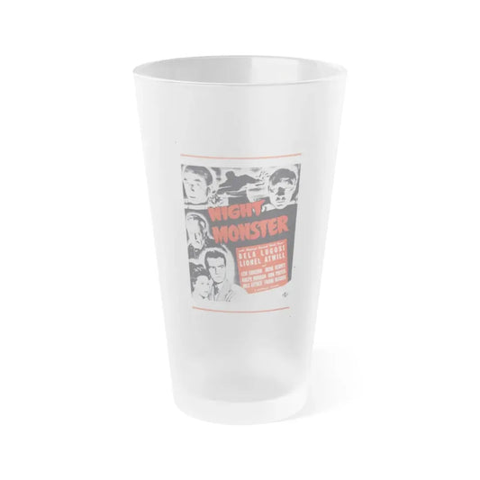 NIGHT MONSTER (3) 1942 Movie Poster - Frosted Pint Glass 16oz 16oz Frosted - Go Mug Yourself