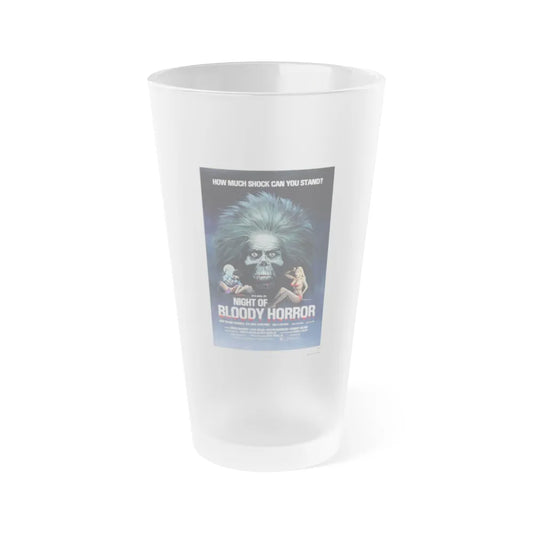 NIGHT OF BLOODY HORROR 1969 Movie Poster - Frosted Pint Glass 16oz-16oz-Frosted-Go Mug Yourself