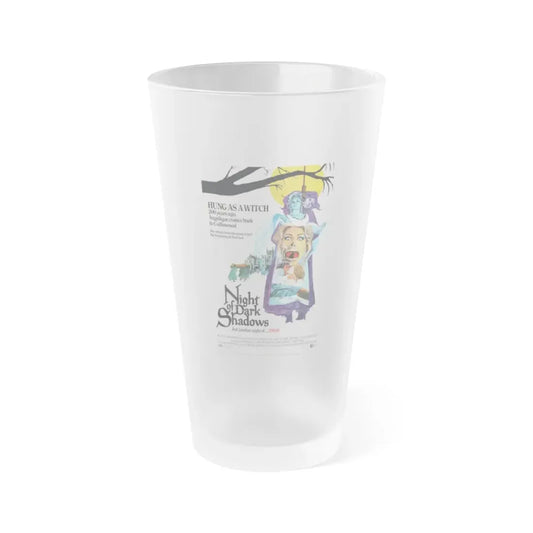 NIGHT OF DARK SHADOWS 1971 Movie Poster - Frosted Pint Glass 16oz 16oz Frosted - Go Mug Yourself