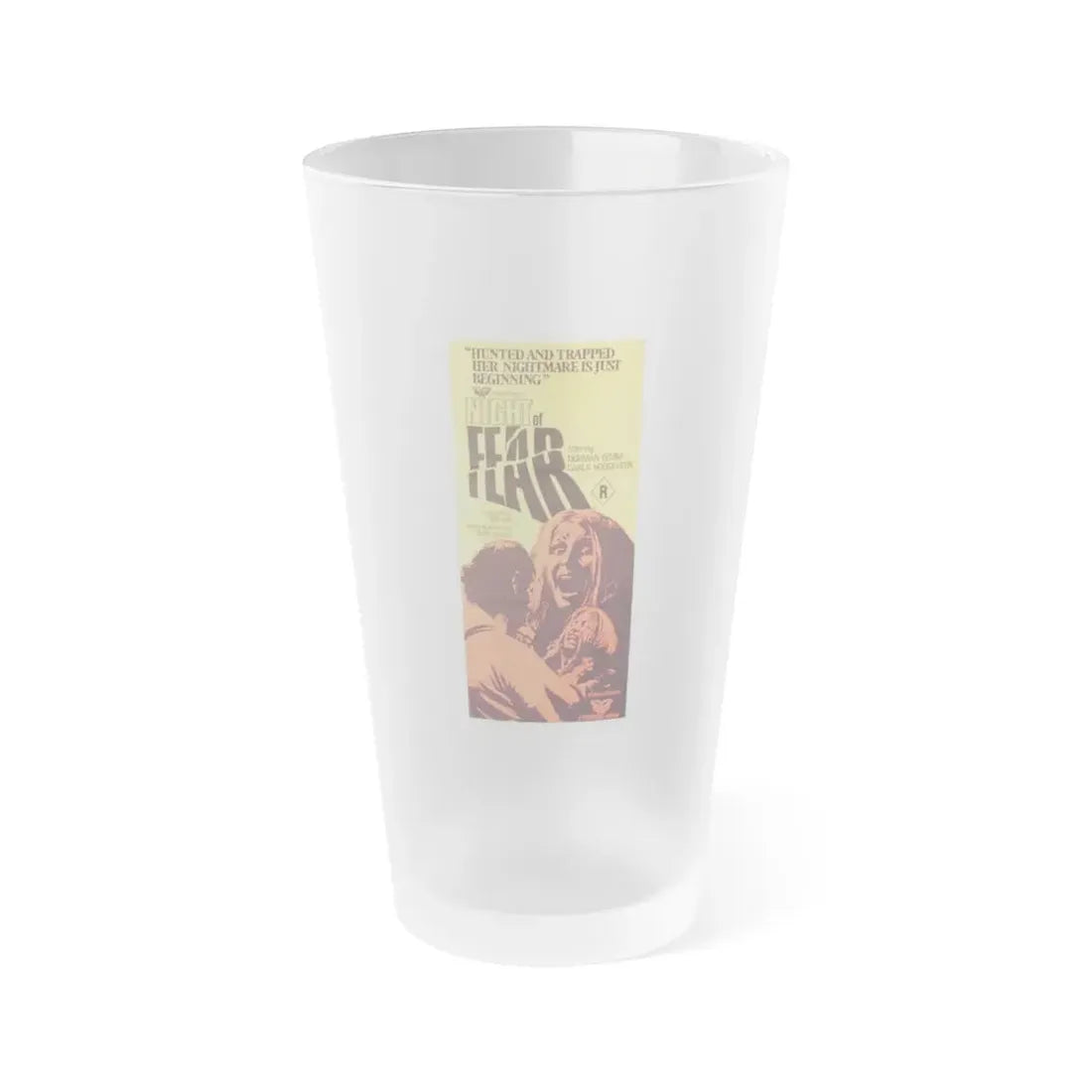 NIGHT OF FEAR 1972 Movie Poster - Frosted Pint Glass 16oz 16oz Frosted - Go Mug Yourself