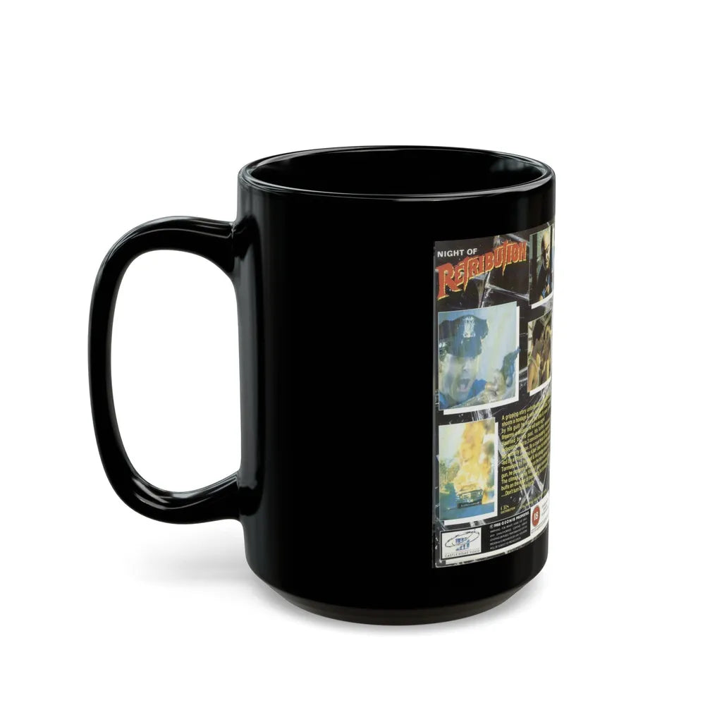 NIGHT OF RETRIBUTION (VHS COVER) - Black Coffee Mug-Go Mug Yourself