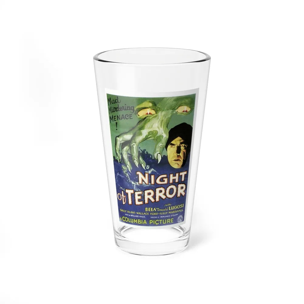 NIGHT OF TERROR 1933 Movie Poster - Pint Glass 16oz-16oz-Go Mug Yourself