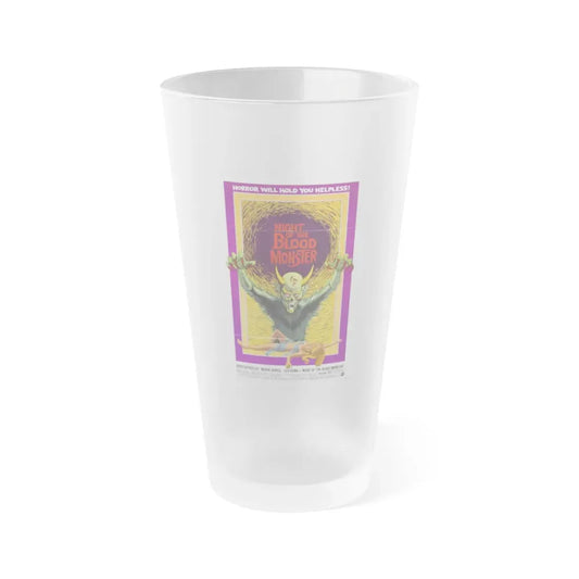 NIGHT OF THE BLOOD MONSTER (the bloody judge) 1970 Movie Poster - Frosted Pint Glass 16oz 16oz Frosted - Go Mug Yourself