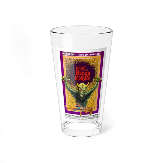 NIGHT OF THE BLOOD MONSTER (the bloody judge) 1970 Movie Poster - Pint Glass 16oz-16oz-Go Mug Yourself