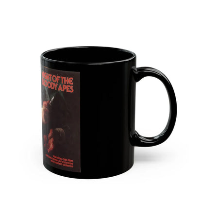 NIGHT OF THE BLOODY APES IFS VIDEO (VHS COVER) - Black Coffee Mug-Go Mug Yourself