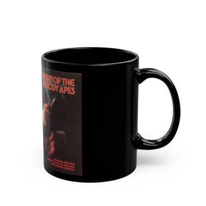 NIGHT OF THE BLOODY APES IFS VIDEO (VHS COVER) - Black Coffee Mug - Go Mug Yourself