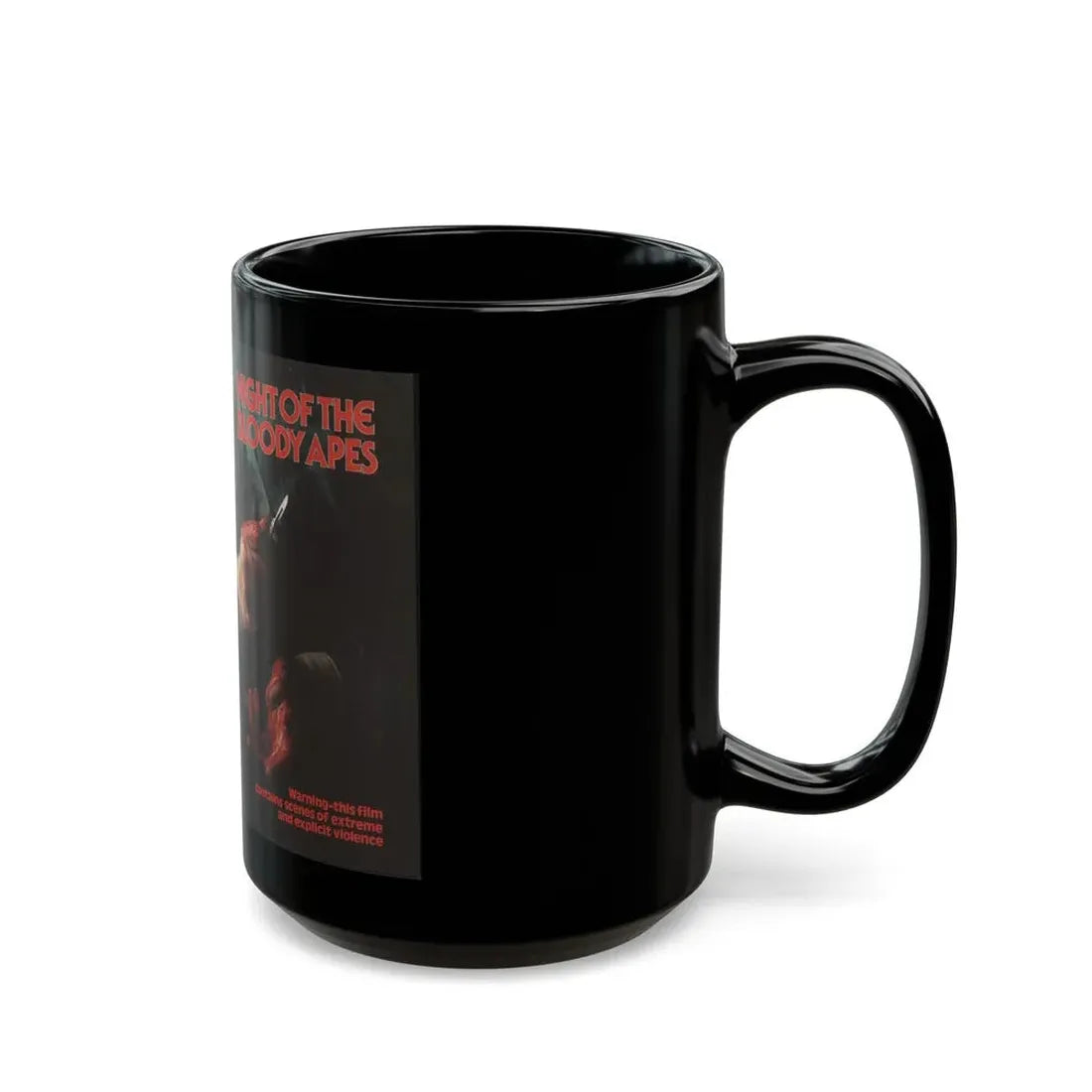 NIGHT OF THE BLOODY APES (VHS COVER) - Black Coffee Mug - Go Mug Yourself