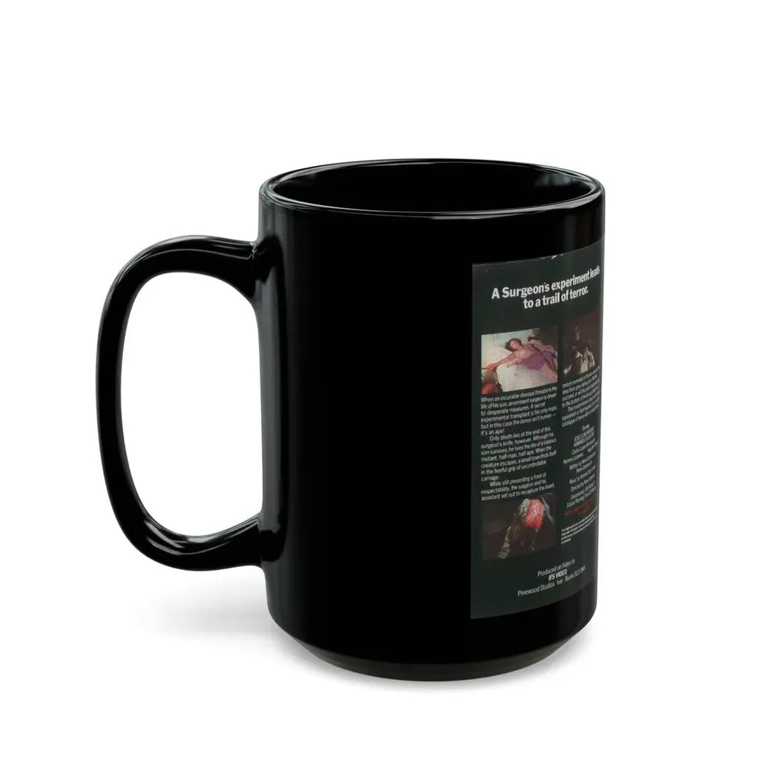 NIGHT OF THE BLOODY APES (VHS COVER) - Black Coffee Mug - Go Mug Yourself