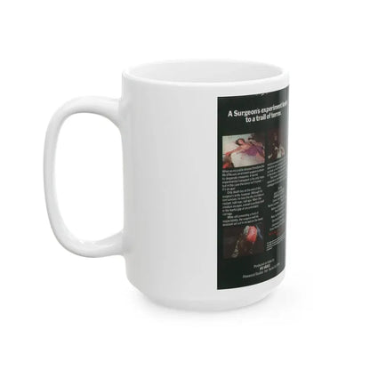 NIGHT OF THE BLOODY APES (VHS COVER) - White Coffee Mug - Go Mug Yourself