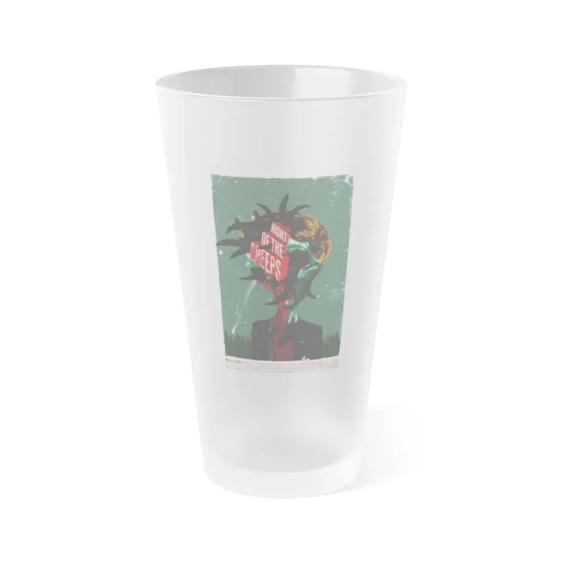 NIGHT OF THE CREEPS (3) 1986 Movie Poster - Frosted Pint Glass 16oz 16oz Frosted - Go Mug Yourself