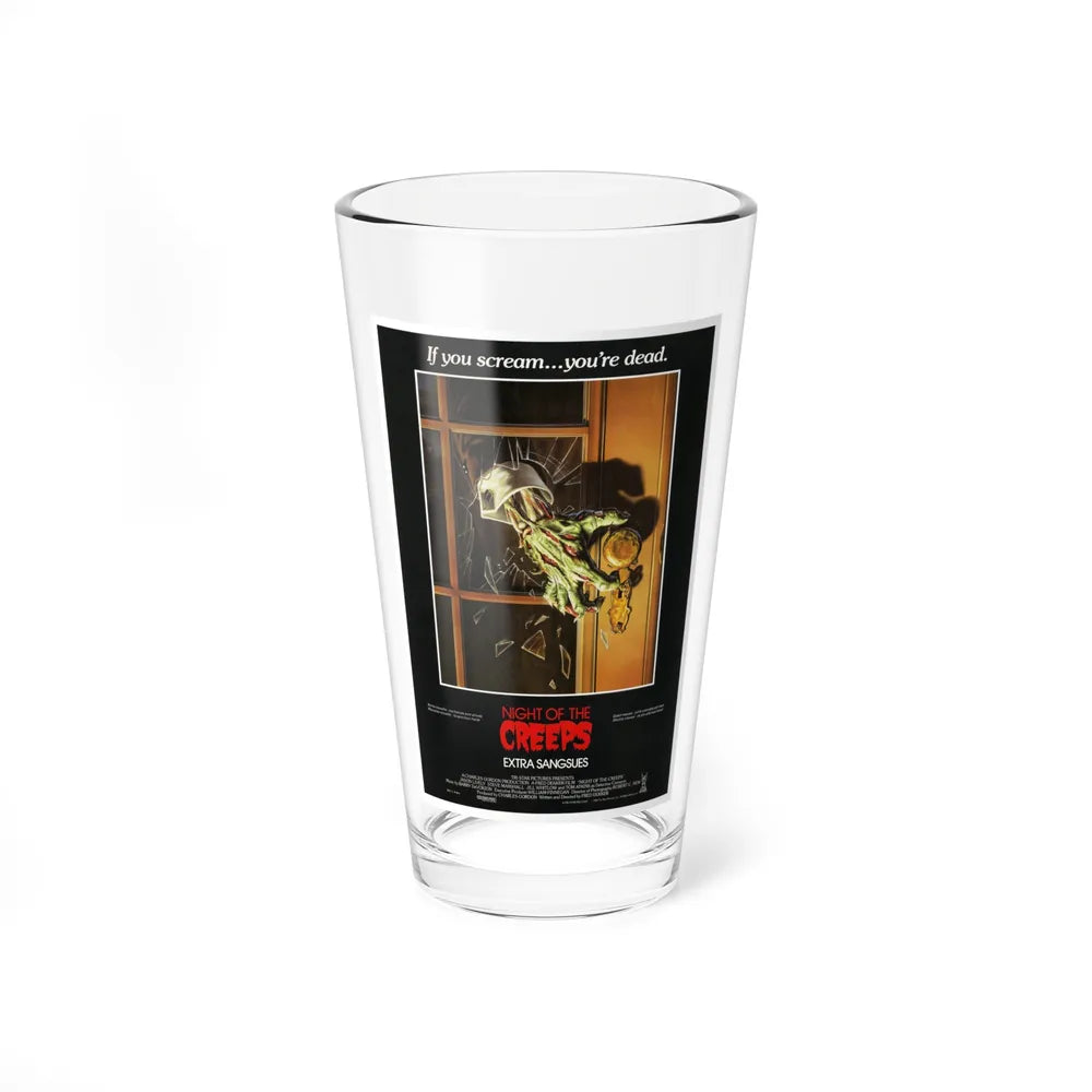 NIGHT OF THE CREEPS (BELGIAN) 1986 Movie Poster - Pint Glass 16oz-16oz-Go Mug Yourself