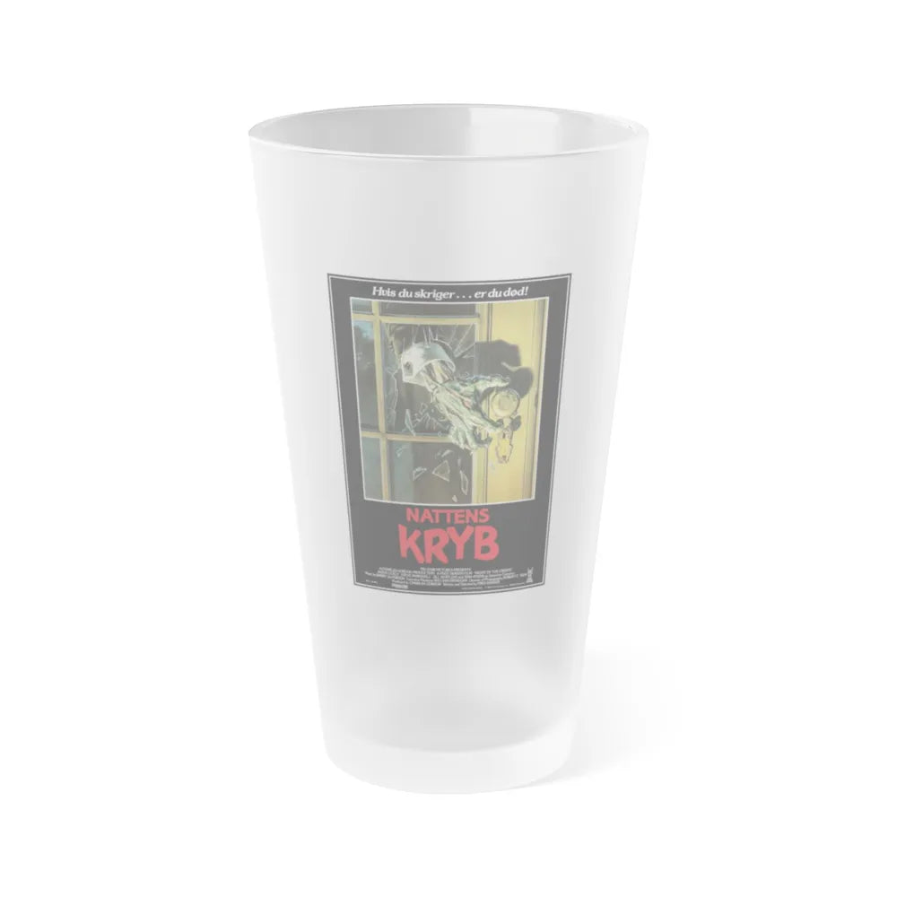 NIGHT OF THE CREEPS (DANISH) 1986 Movie Poster - Frosted Pint Glass 16oz-16oz-Frosted-Go Mug Yourself