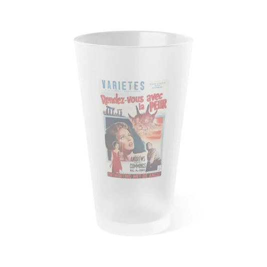 NIGHT OF THE DEMON (BELGIAN) 1980 Movie Poster - Frosted Pint Glass 16oz 16oz Frosted - Go Mug Yourself