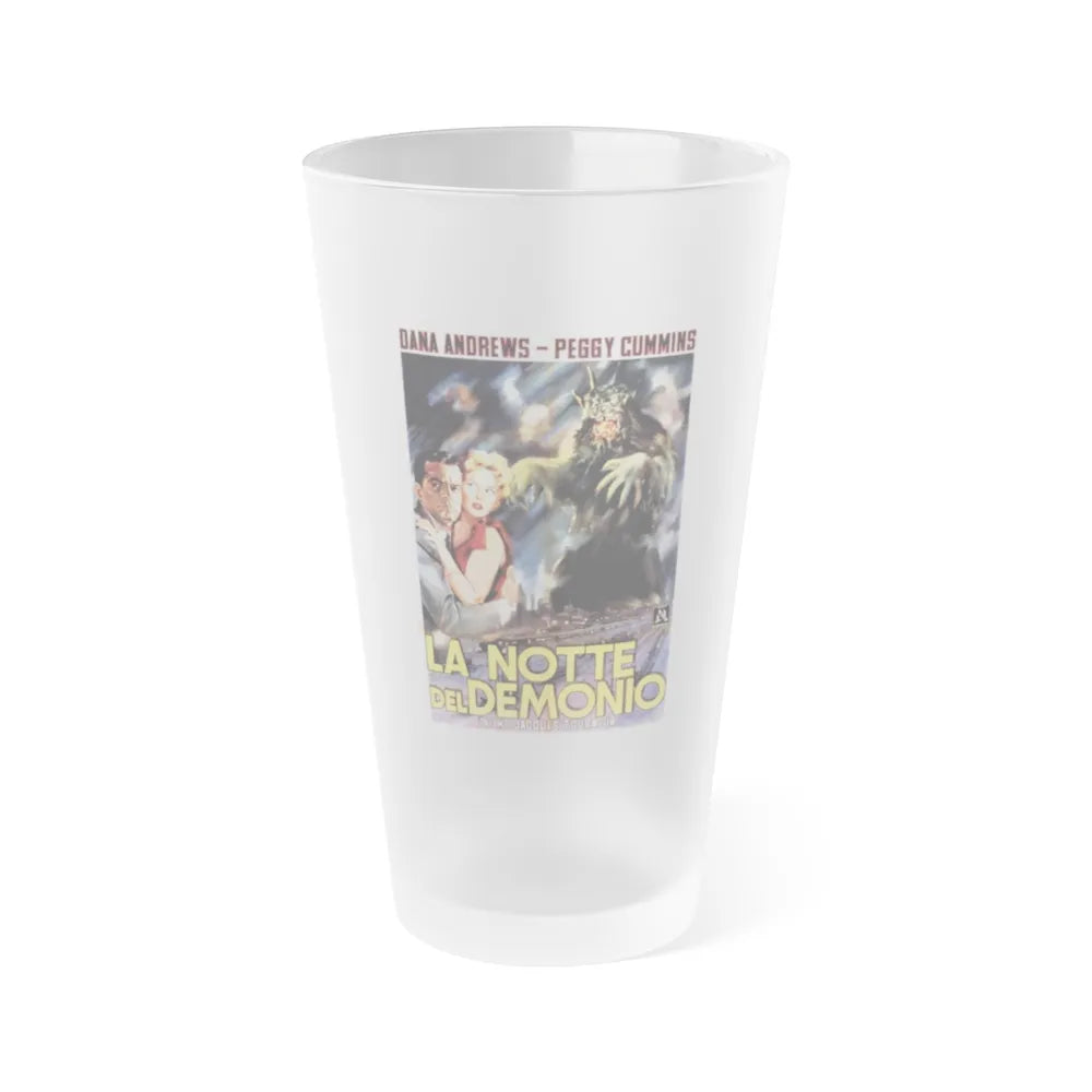 NIGHT OF THE DEMON (ITALIAN) 1980 Movie Poster - Frosted Pint Glass 16oz-16oz-Frosted-Go Mug Yourself