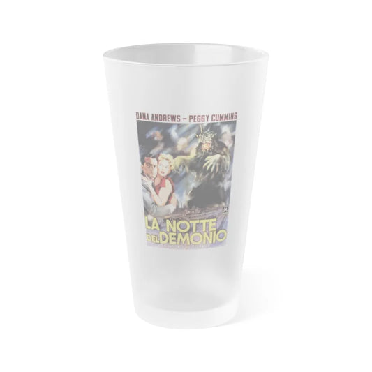 NIGHT OF THE DEMON (ITALIAN) 1980 Movie Poster - Frosted Pint Glass 16oz-16oz-Frosted-Go Mug Yourself