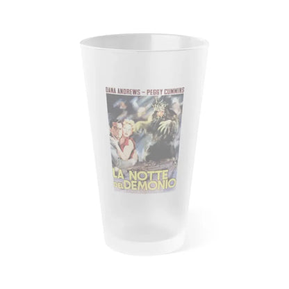 NIGHT OF THE DEMON (ITALIAN) 1980 Movie Poster - Frosted Pint Glass 16oz 16oz Frosted - Go Mug Yourself