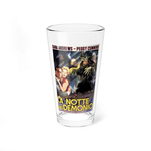 NIGHT OF THE DEMON (ITALIAN) 1980 Movie Poster - Pint Glass 16oz 16oz - Go Mug Yourself