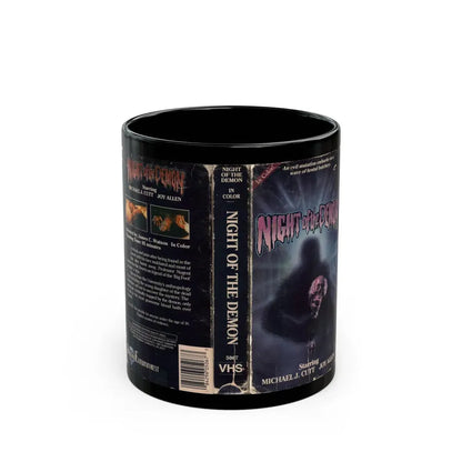 NIGHT OF THE DEMON MICHAEL J CUTT (VHS COVER) - Black Coffee Mug 11oz - Go Mug Yourself