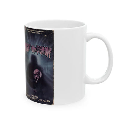 NIGHT OF THE DEMON MICHAEL J CUTT (VHS COVER) - White Coffee Mug-Go Mug Yourself