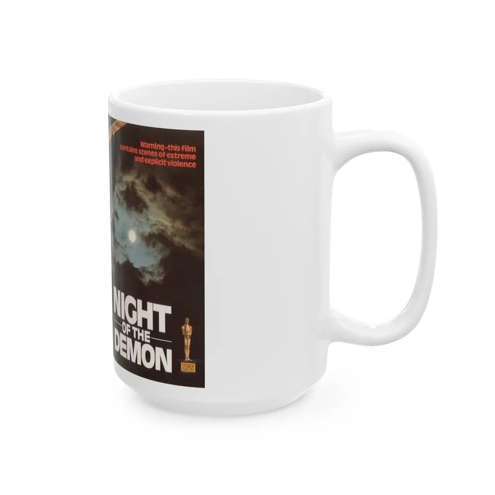 NIGHT OF THE DEMON (VHS COVER) - White Coffee Mug-Go Mug Yourself