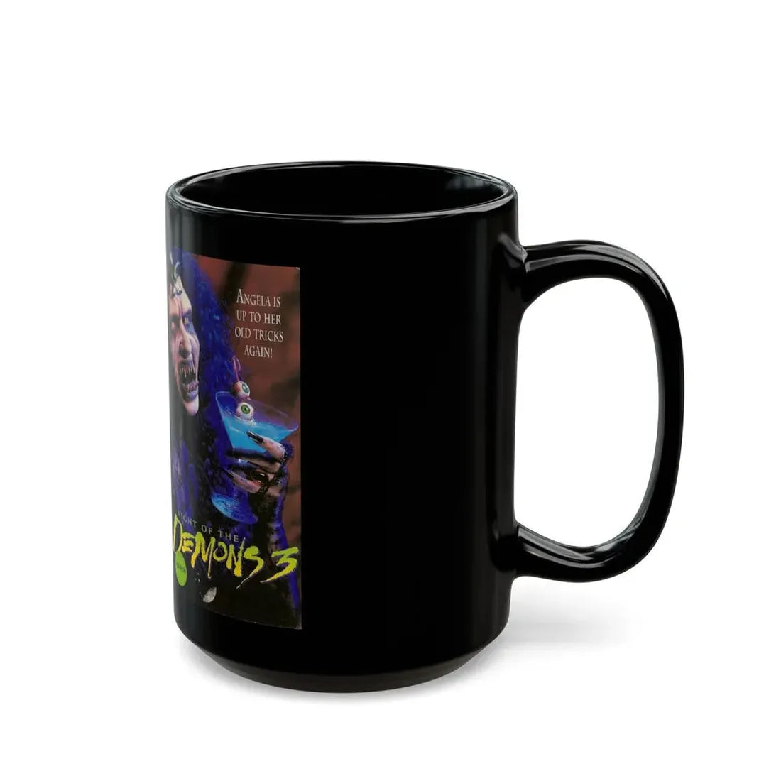 NIGHT OF THE DEMONS 3 REPUBLIC PICTURES (VHS COVER) - Black Coffee Mug - Go Mug Yourself