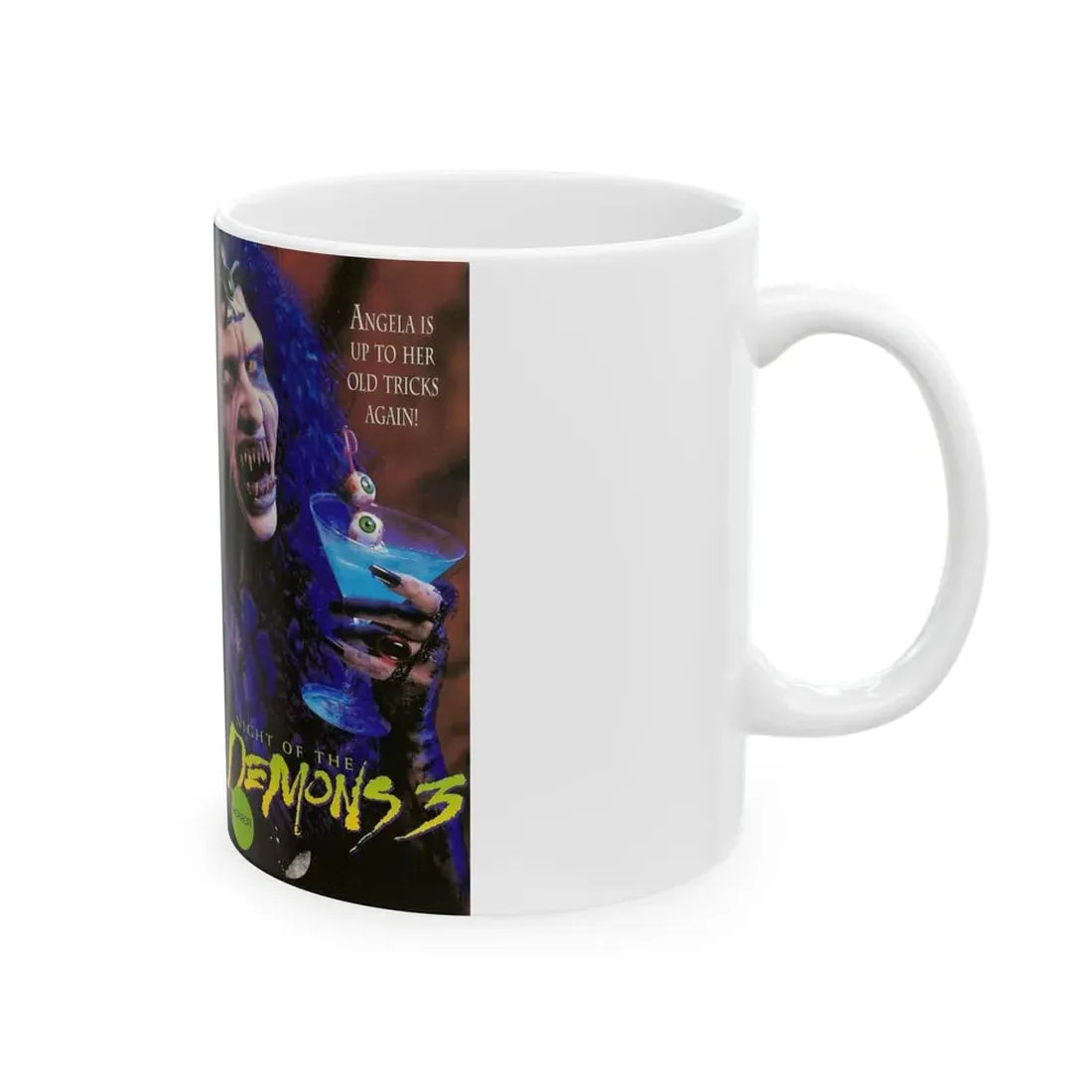 NIGHT OF THE DEMONS 3 REPUBLIC PICTURES (VHS COVER) - White Coffee Mug - Go Mug Yourself
