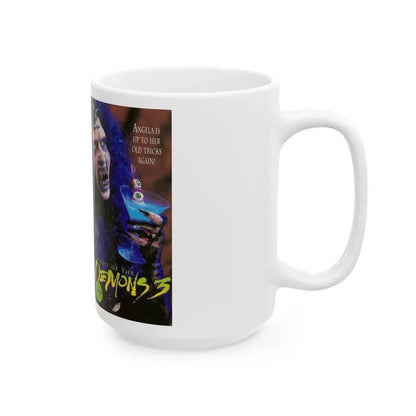 NIGHT OF THE DEMONS 3 REPUBLIC PICTURES (VHS COVER) - White Coffee Mug - Go Mug Yourself