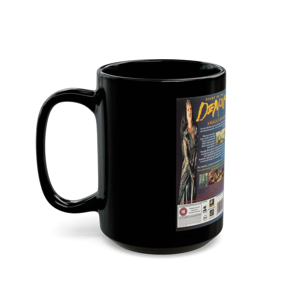 NIGHT OF THE DEMONS (VHS COVER) - Black Coffee Mug-Go Mug Yourself